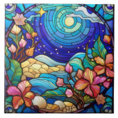 Der Strand und die Wellen Fliese (Vorderseite)