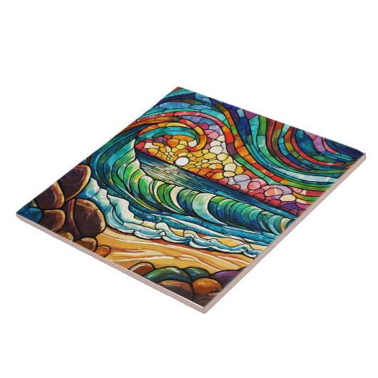 Der Strand und die Wellen Fliese (Seite)