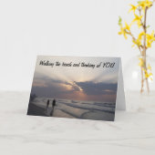 DER STRAND ***UND VERMISST!**** KARTE (Gelbe Blume)