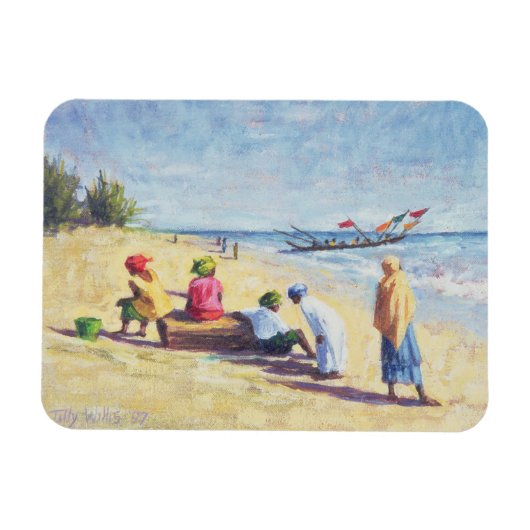 Der Strand von Abene Senegal 1997 Magnet (Horizontal)