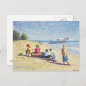 Der Strand von Abene Senegal 1997 Postkarte (Vorne/Hinten)