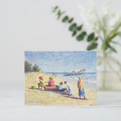 Der Strand von Abene Senegal 1997 Postkarte (Stehend Vorderseite)