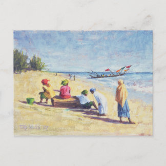 Der Strand von Abene Senegal 1997 Postkarte