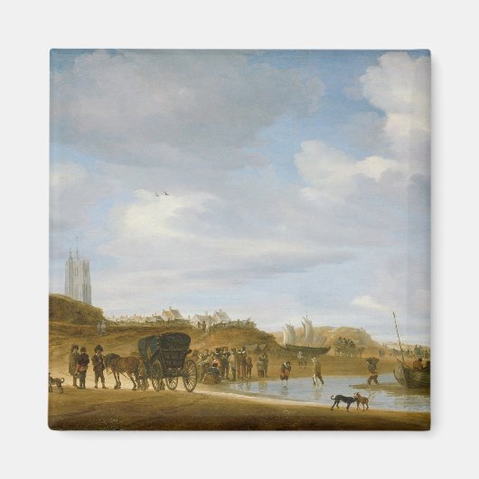 Der Strand von Egmond-an-Zee Magnet (Vorne)