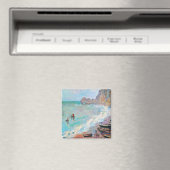 Der Strand von Etretat Claude Monet Magnet (In Situ (Geschirrspüler))