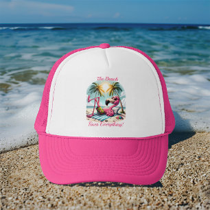Der Strand von Flamingo ist der perfekte Ort für e Truckerkappe
