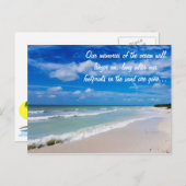 Der Strand von Florida inspiriert die Postkarte (Vorne/Hinten)