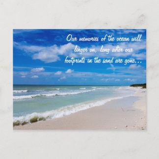 Der Strand von Florida inspiriert die Postkarte