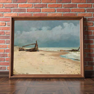 Der Strand von Højen bei P.S. Krøyer, Art Poster