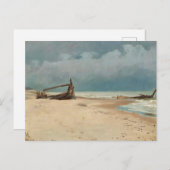 Der Strand von Højen bei P.S. Krøyer, Art Postkarte (Vorne/Hinten)