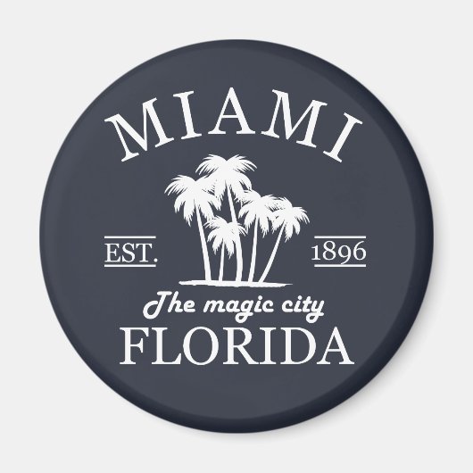 Der Strand von Miami City in Florida Magnet (Vorne)