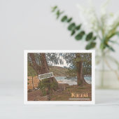 "DER STRAND VON MOLOA AUS DEM BEATEN" POSTKARTE (Stehend Vorderseite)