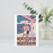 Der Strand von Monte Carlo Beach Postkarte (Stehend Vorderseite)