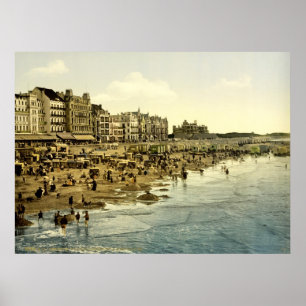 Der Strand von Ostende Belgien Poster
