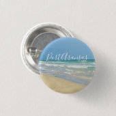 Der Strand von Port Aransas Button (Vorne & Hinten)