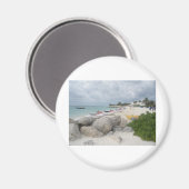 Der Strand von Port Lucaya, Freeport Magnet (Vorderseite/Rückseite)