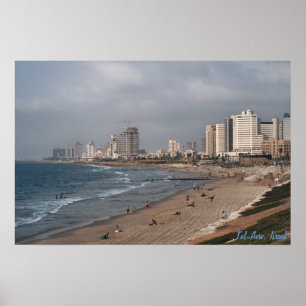 Der Strand von Tel Aviv Poster