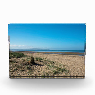 Der Strand von Troon Schottland Postkartenposter Fotoblock