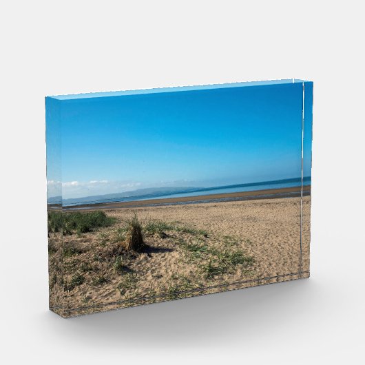 Der Strand von Troon Schottland Postkartenposter Fotoblock (Links)