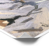 Der Strand von Trouville, 1870 Claude Monet Poster (Ecke)