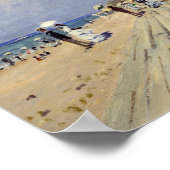 Der Strand von Trouville - Claude Monet Poster (Ecke)