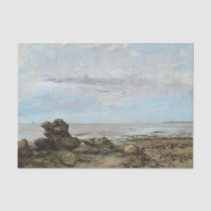 Der Strand von Trouville, Gustave Courbet Seidenpapier