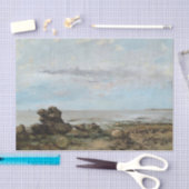 Der Strand von Trouville, Gustave Courbet Seidenpapier (Handwerk)