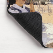 Der Strand von Trouville Mousepad (Ecke)