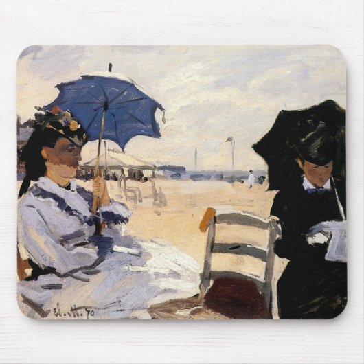 Der Strand von Trouville Mousepad (Vorne)
