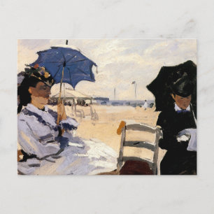 Der Strand von Trouville Postkarte