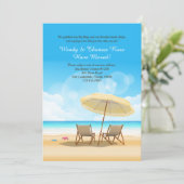 Der Strand wartet auf eine bewegende Ankündigung (Stehend Vorderseite)