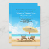 Der Strand wartet auf eine bewegende Ankündigung (Vorne/Hinten)