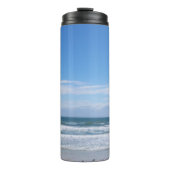 Der Strand wartet auf Sie Thermosbecher (Vorderseite)