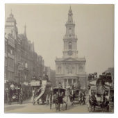 Der Strang, c.1880 (Sepia-Foto) Fliese (Vorderseite)