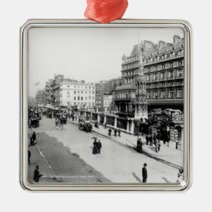 Der Strang und Charing Querdie station, London Silbernes Ornament