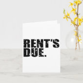 Der strapazierfähige Bodybuilder der Rent's due Wo Karte (Gelbe Blume)