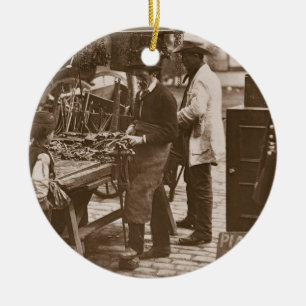 Der Straßen-Bauschlosser, 'vom Straßen-Leben in Keramik Ornament