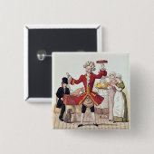 Der Straßen-Sänger, graviert von Alois Senefelder Button (Vorne & Hinten)