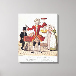 Der Straßen-Sänger, graviert von Alois Senefelder Leinwanddruck