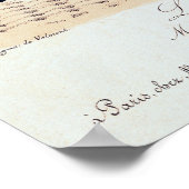 Der Street Singer, graviert von Alois Senefelder Poster (Ecke)