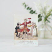 Der Street Singer, graviert von Alois Senefelder Postkarte (Stehend Vorderseite)