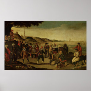 Der Streit um den goldenen Stapel Poster