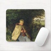 Der Stricker oder, der SitzShepherdess, 1858-60 Mousepad (Mit Mouse)