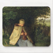 Der Stricker oder, der SitzShepherdess, 1858-60 Mousepad (Vorne)