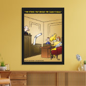 "Der Strohhalm, der das Kamel in den Rücken geriss Leinwanddruck (Insitu (Wohnzimmer))