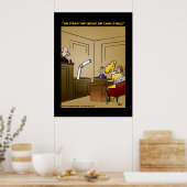 "Der Strohhalm, der das Kamel in den Rücken geriss Poster (Küche)