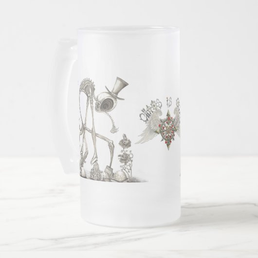 Der Strollrauch BG Mattglas Bierglas (Vorderseite Links)