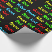 Der Stroop Test (dunkel) Geschenkpapier (Ecke)