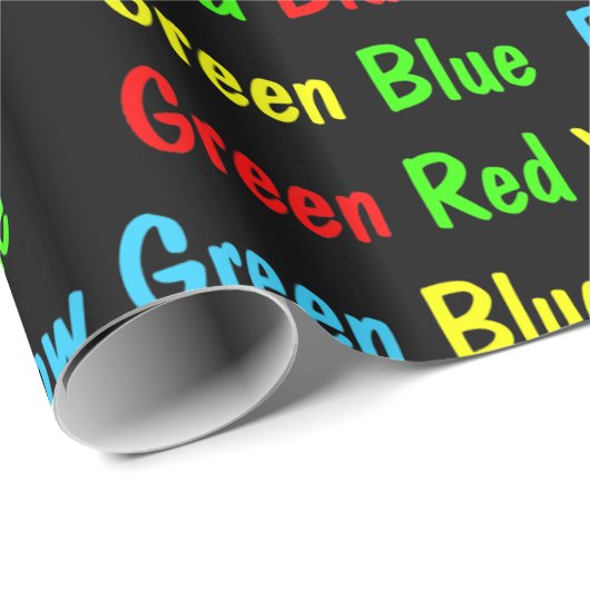 Der Stroop Test (dunkel) Geschenkpapier (Rolleneckpunkt)