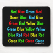 Der Stroop Test Mousepad (Vorne)